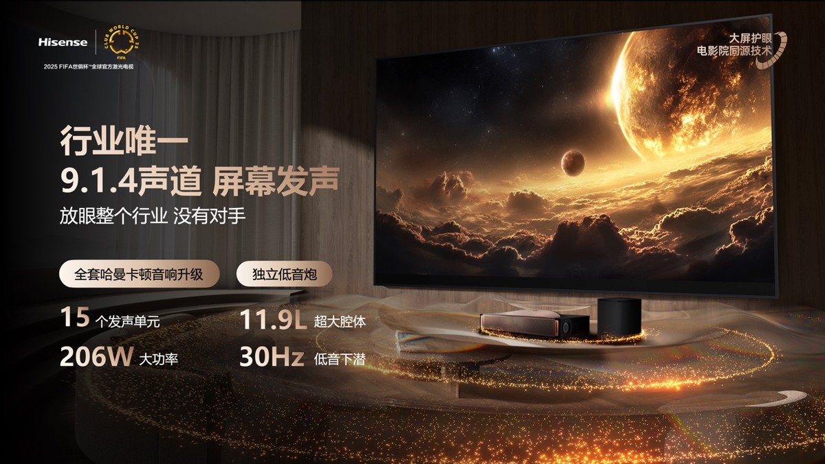 行业首个“放映级”家庭影院设备 海信激光电视探索X1系列正式发布 - 第4张 - 皮皮推 行业首个“放映级”家庭影院设备 海信激光电视探索X1系列正式发布 - 第4张
